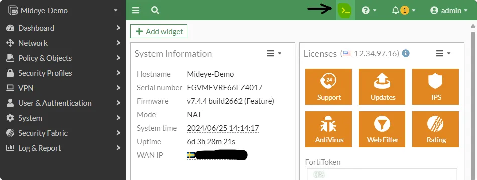 NAS-ID CLI configuration